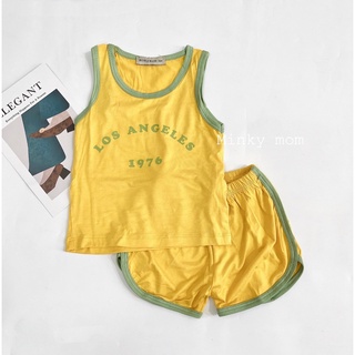 Bộ MInky Mom ba lỗ cho bé siêu mát