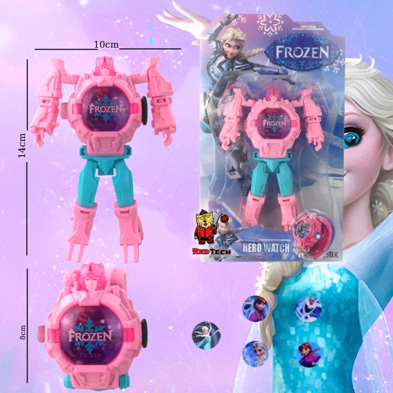 Đồng hồ biến hình siêu nhân 3 chế độ - xem giờ, chiếu ảnh, biến hình Redtech.