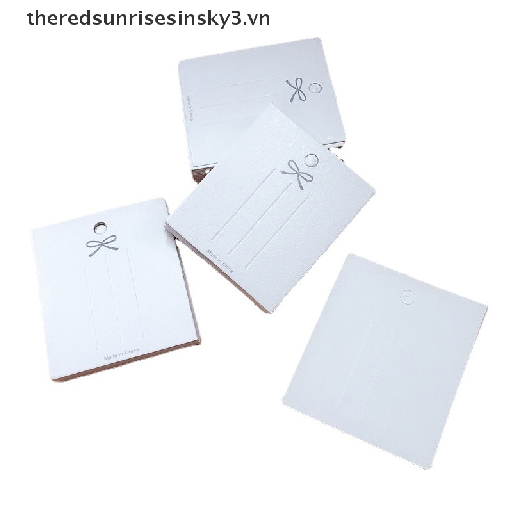 Set 50 chiếc thẻ trắng dùng trưng bày kẹp tóc chất lượng cao