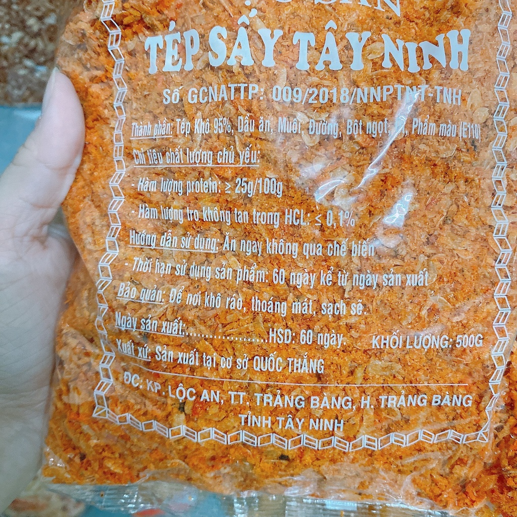 Ruốc sấy ăn liền đặc sản Tây Ninh bịch 500gr