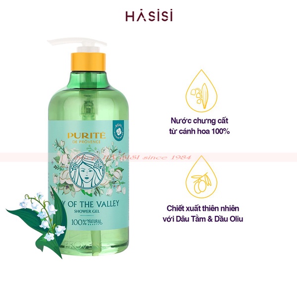 Gel Tắm Hoa Linh Lan - PROVENCE - Shower Gel 850ml #Lily Of The Valley
