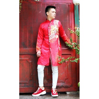 áo dài cách tân gấm thương Hải