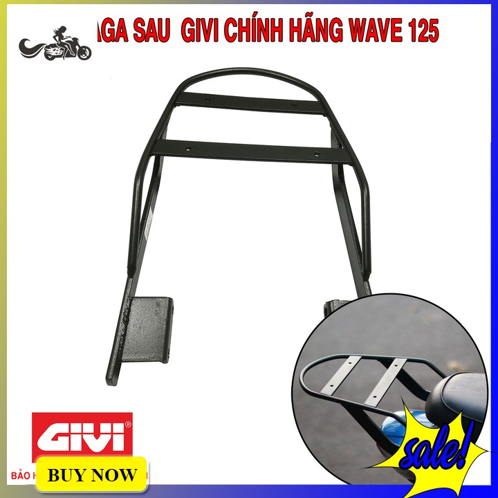 Baga sau Givi gắn xe máy Honda Wave 125 - Phân Phối Chính Hãng