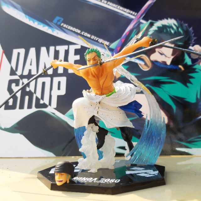 Mô hình Figure One Piece Luffy - Zoro - Mihawk - Marco 17cm Full Box