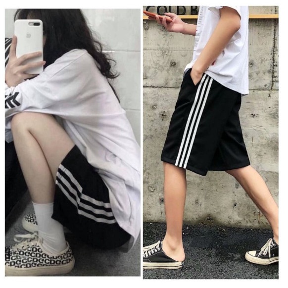 Quần short Nam phối sọc UNISEX Năng động cá tính