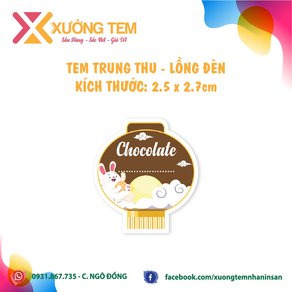 Tem Dán, Nhãn Dán Nhân Bánh Trung Thu, Hình Lồng Đèn Mới, Rất Nhiều Nhân Lạ Đặc Biêt