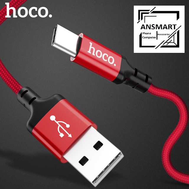 Cáp Sạc Hoco- Dây Sạc Hoco X14 Bọc Dù Chính Hãng Iphone/Android 1M/2M Lightning/Micro/Type C - Bảo hành chính hãng