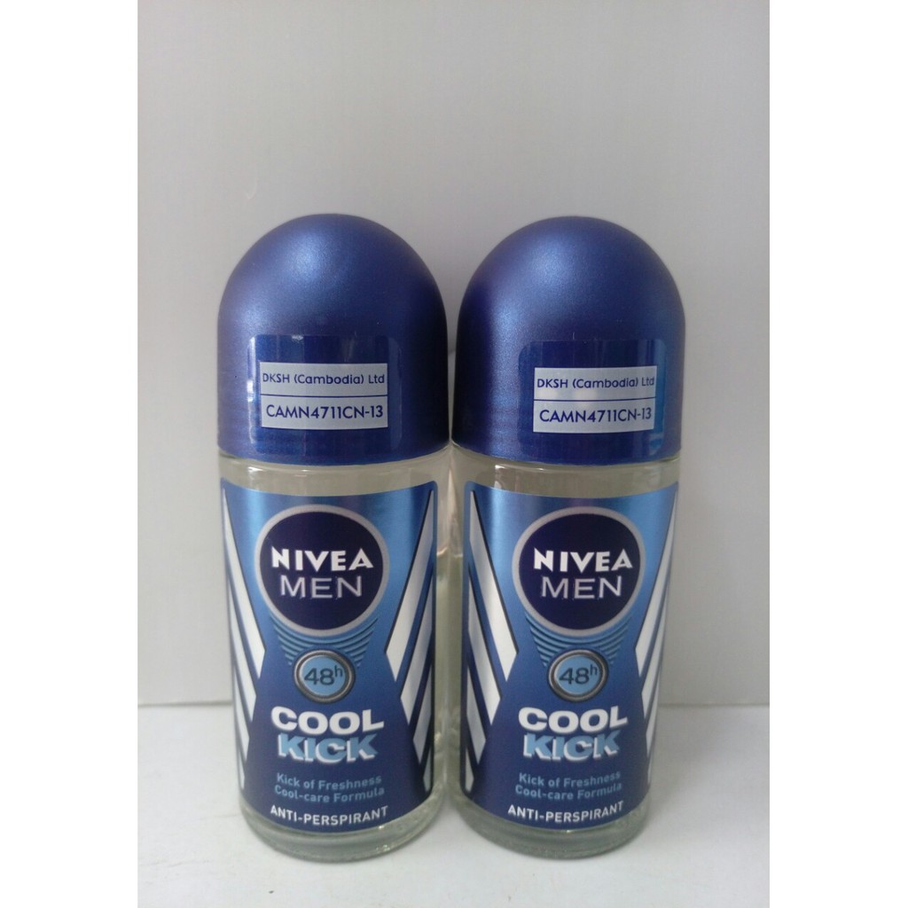 Lăn khử mùi Nivea Men Cool Kick Thái Lan 50ml