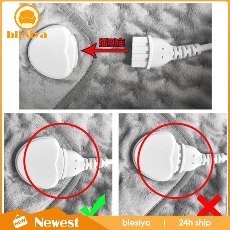 Đệm Sưởi Ấm Giảm Đau Lưng Chạy Điện 24x12 &quot;Phích Cắm UK Tiện Dụng
