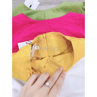 Váy đũi sắc màu chun eo