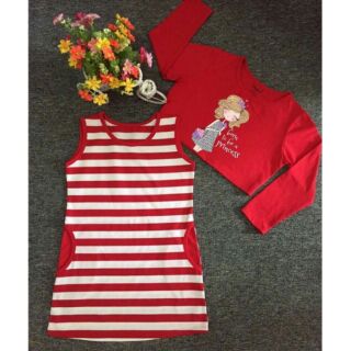 Set Áo Váy Cotton Chikid