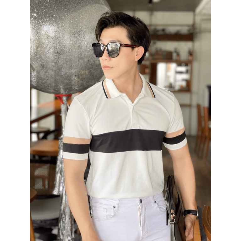 (HCM) ÁO THUN NAM CỔ TRỤ TAY NGẮN CHẤT THUN COTTON CO GIÃN ĐẶC BIỆT MỀM MỊN - THOÁNG MÁT DỄ CHỊU KME FASHION