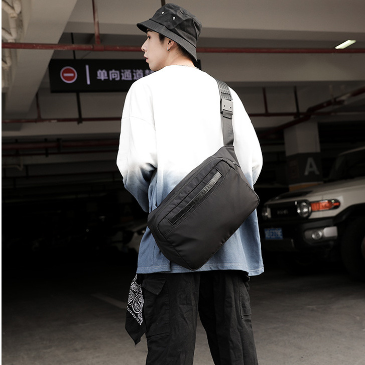 Túi đeo chéo vải canvas balo nam nữ thời trang ulzzang chống nước unisex trước ngực phù hợp học sinh sinh viên đi chơi | BigBuy360 - bigbuy360.vn