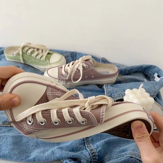 (ẢNH THẬT) SẴN Giày đạp gót form basic ulzzang tone pastel M03