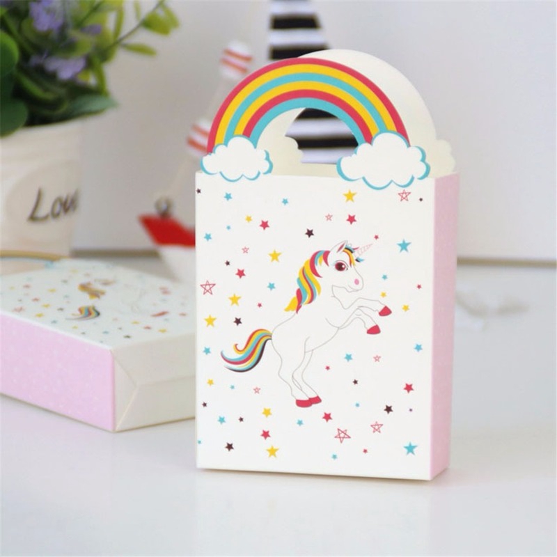 Bộ 10 Túi Giấy Đựng Quà Hình Kỳ Lân Xinh Xắn