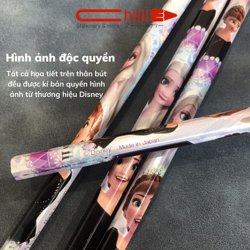 Set 4 Bút Chì Nhật 2B Chất Lượng Cao, Họa Tiết Hoạt Hình Độc Quyền Siêu Đáng Yêu, An Toàn Cho Mọi Người.