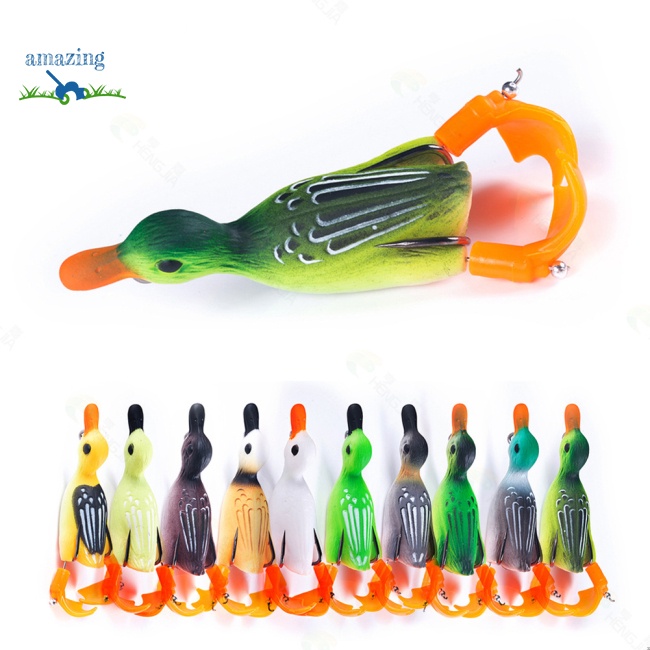 Mồi Câu Cá Giả Hình Con Vịt 3d Bằng Thép Carbon Có Móc