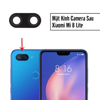 Mặt kính thay thế camera sau cho Xiaomi Mi 8 Lite