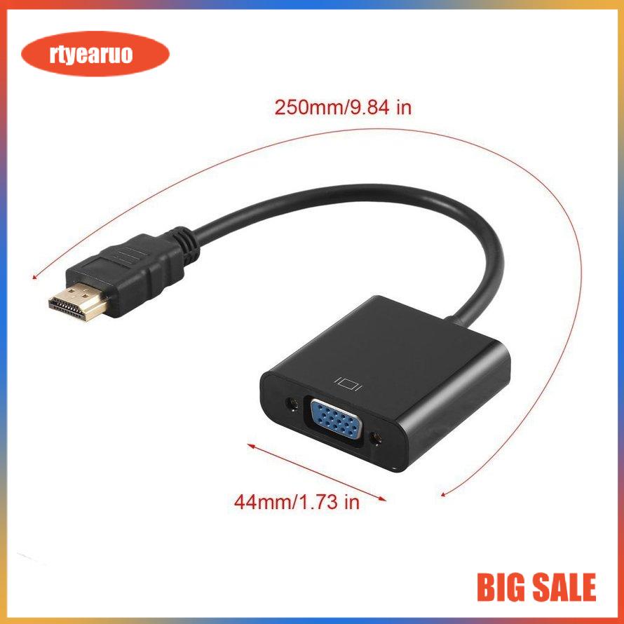 Đầu Chuyển Đổi Hdmi Sang Vga Rgb 1080p Cho Pc