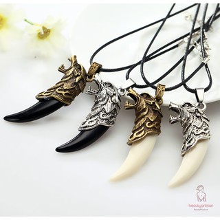 Dây chuyền mặt nanh sói độc đáo cá tính cho nam