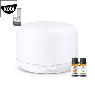 Máy phun sương khuếch tán TRỤ 300, thay thế đèn xông tinh dầu mini, tạo độ ẩm, đuổi muỗi, tặng 2 lọ tinh dầu thiên nhiên