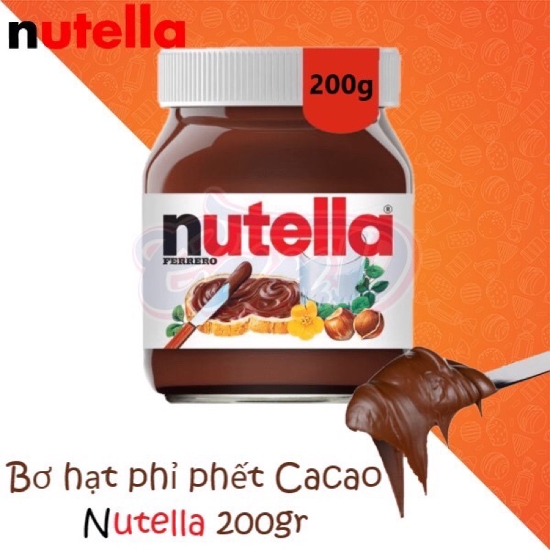 Bơ hạt phỉ phết Cacao Nutella 200g