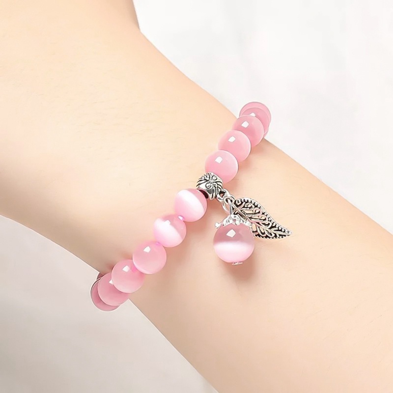 Vòng tay đá mắt mèo nhiều màu sắc