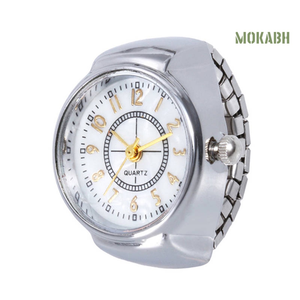 Nhẫn Đồng Hồ Đeo Tay Mặt Tròn Thời Trang Dành Cho Nam Và Nữ