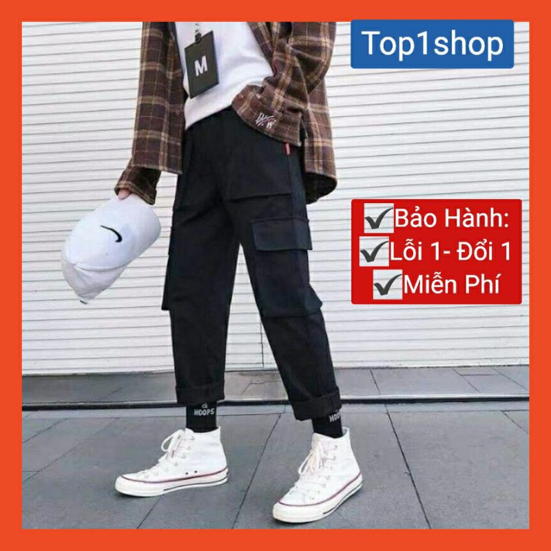 [ Kaki đẹp- Form chuẩn !! ] Quần jogger kaki trơn túi hộp 2 màu siêu hot Q060