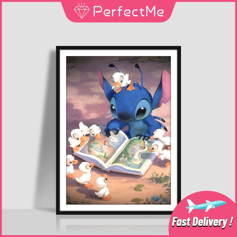 Bộ tranh đính đá 5D họa tiết hoạt hình độc đáo DIY dùng trang trí nhà cửa