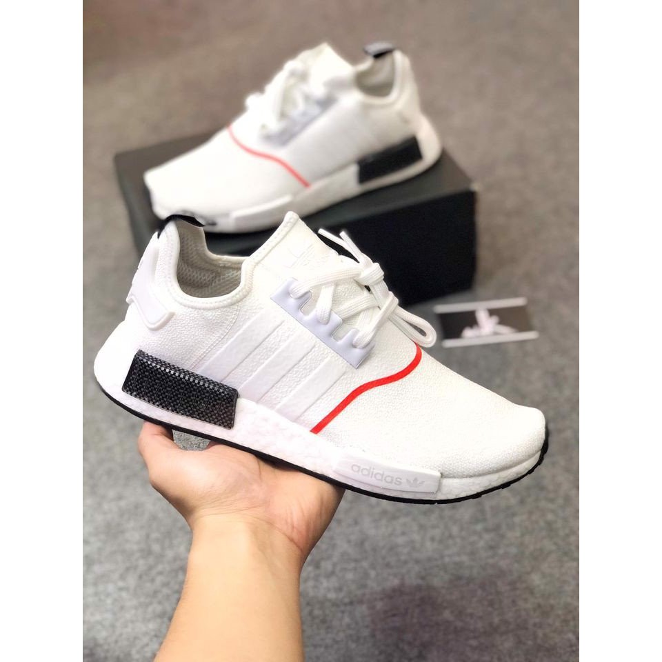 Giày thể thao Sneakers Adidas NMD R1 White Solar Red EE5086