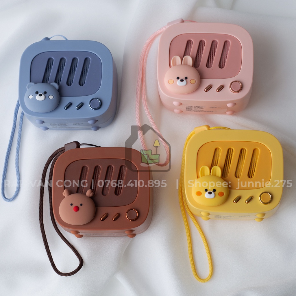 Loa bluetooth, loa mini, máy hát nhỏ xinh thú cưng Rạp Văn Công