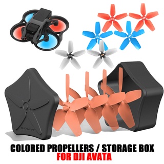 Dji avata cánh quạt 2925s fpv màu thay thế cánh quạt hộp bảo quản bộ lưỡi dao chống đỡ cho dji avata phụ kiện
