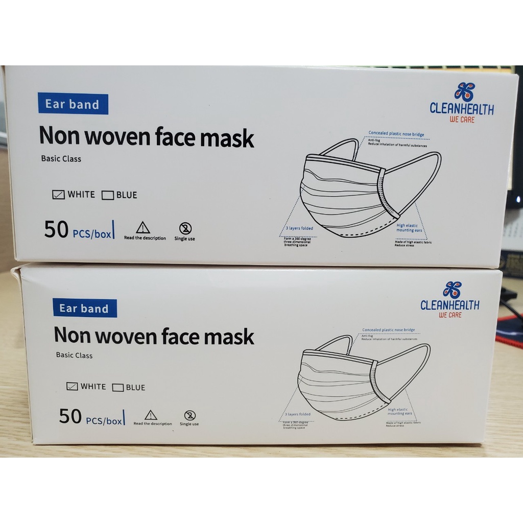 Khẩu trang y tế 3 lớp chống đau tai Non woven face mask