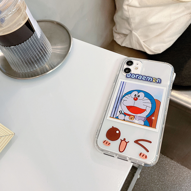 Ốp điện thoại mềm in hình vẽ Doraemon dễ thương dành cho iPhone 11 Pro Max 7 8 Plus XR X XS MAX SE 2020