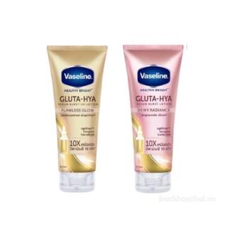 Sữa Dưỡng Thể Trắng Da Vaseline Healthy Bright Gluta HYA Serum Burst Lotion 10X Thái Lan