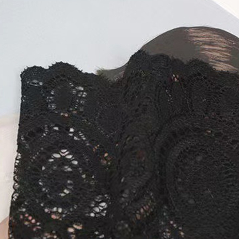 XIXI 1 đôi vớ lưới ngắn bằng cotton co giãn màu đen họa tiết hoa quyến rũ cho nữ