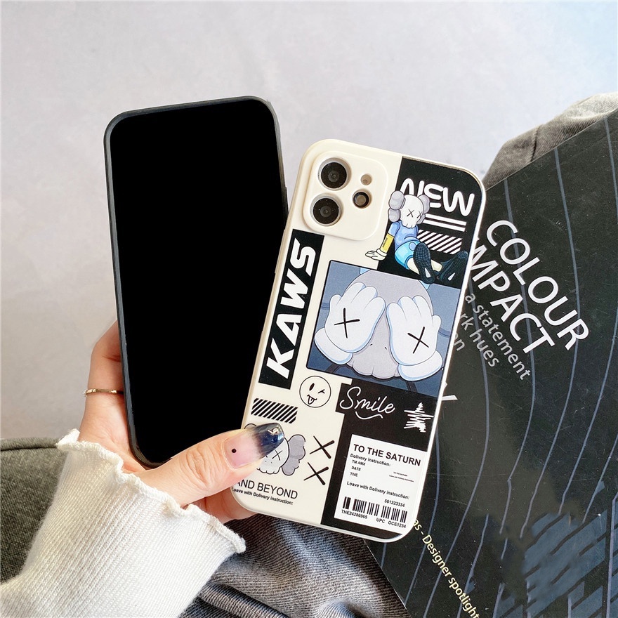 Ốp Điện Thoại TPU Silicon Mềm Hình Kaws Sesame Street Redmi Note 12 12 Pro 5G 11 Pro Redmi 12C 10C A1 10A 9C 9T 9A Note 10 5G Note 10S POCO X5 Note 9 Note9S Note8 Note7