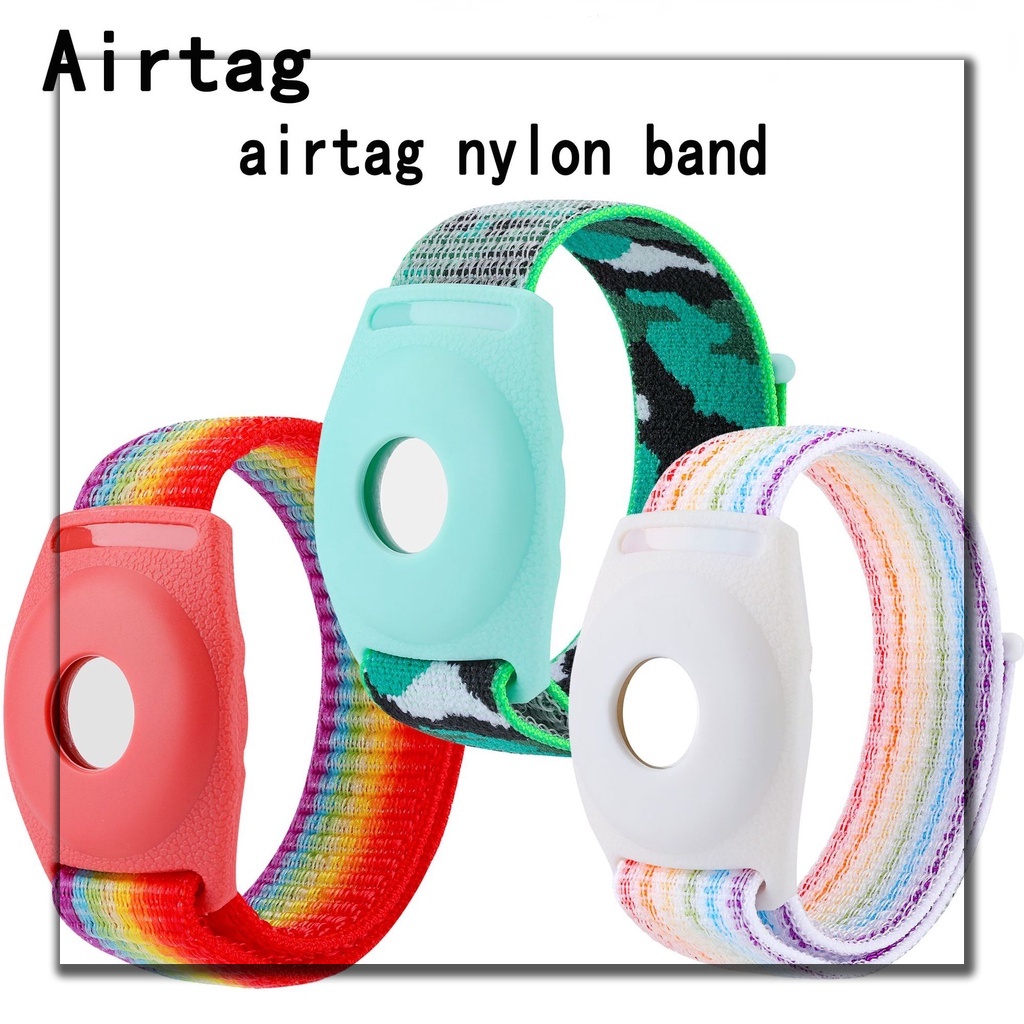 Dây Đeo Đồng Hồ AirTag, Bằng Nylon Với Vỏ TPU Có Thể Điều Chỉnh Thoải Mái Chống Thất Lạc Cho Bé