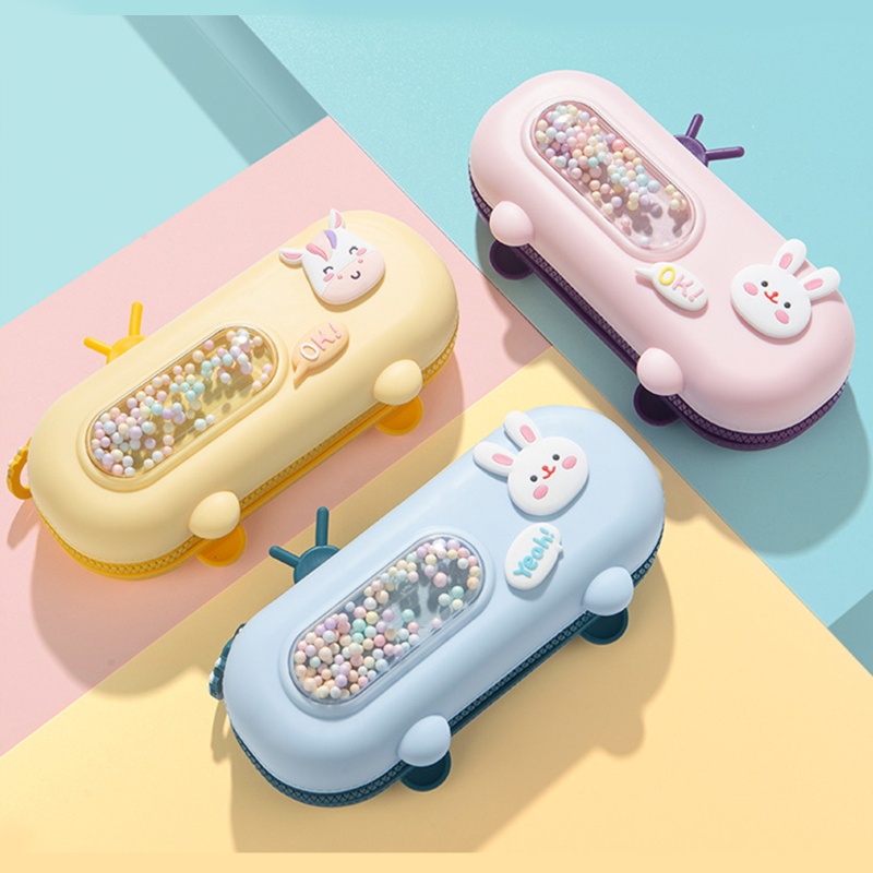 Túi Đựng Bút Cầm Tay 3 Ngăn 3 Ngăn Sức Chứa Lớn Chống Nước Cho Thanh Thiếu Niên