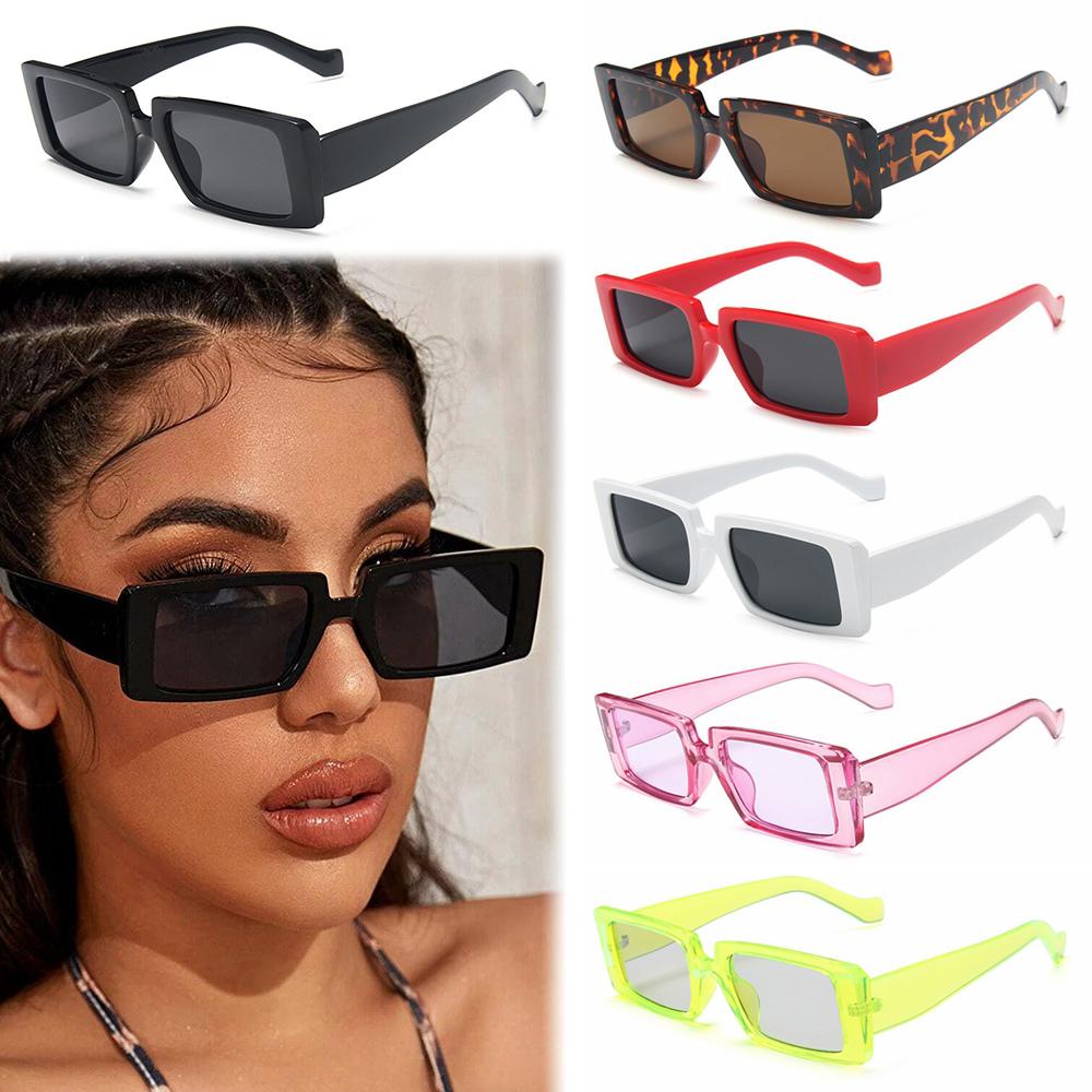 HS Kính Mát Hình Chữ Nhật Chống Tia UV400 Nhiều Màu Sắc Đa Dạng Thời Trang