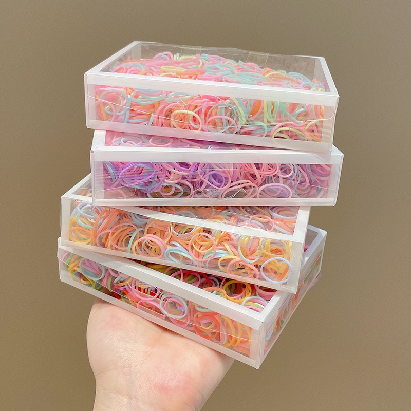 Dây Cột Tóc Nhiều Màu Sắc Phong Cách Hàn Quốc Thời Trang Xinh Xắn Cho Bé Gái