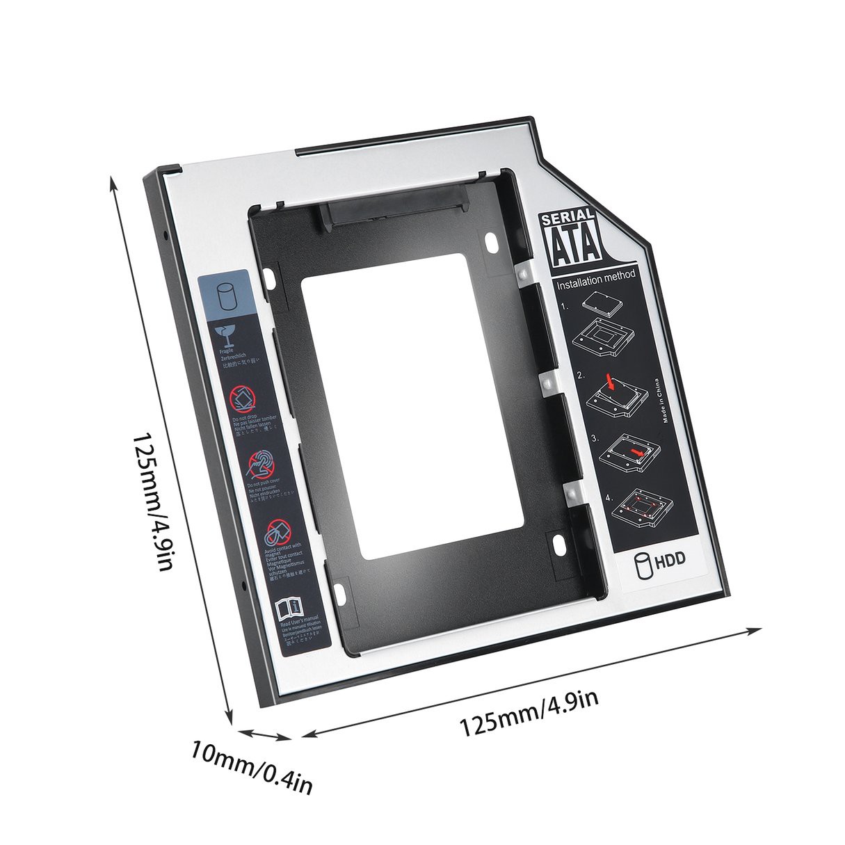DVD Khay Đựng Ổ Cứng Sata 2nd Hdd Ssd 9.5mm | BigBuy360 - bigbuy360.vn
