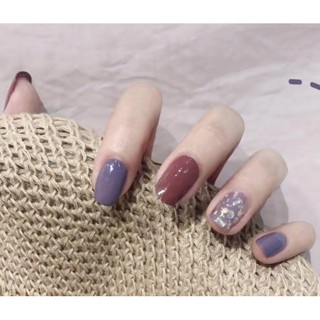 Set 24 Móng Tay Giả Họa Tiết Xinh Xắn