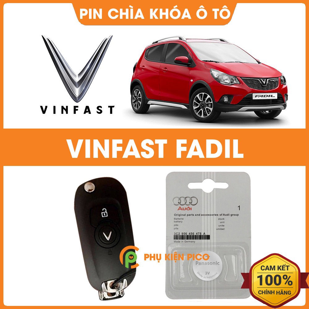 Pin chìa khóa ô tô Vinfast Fadil chính hãng Vinfast sản xuất tại Indonesia 3V Panasonic