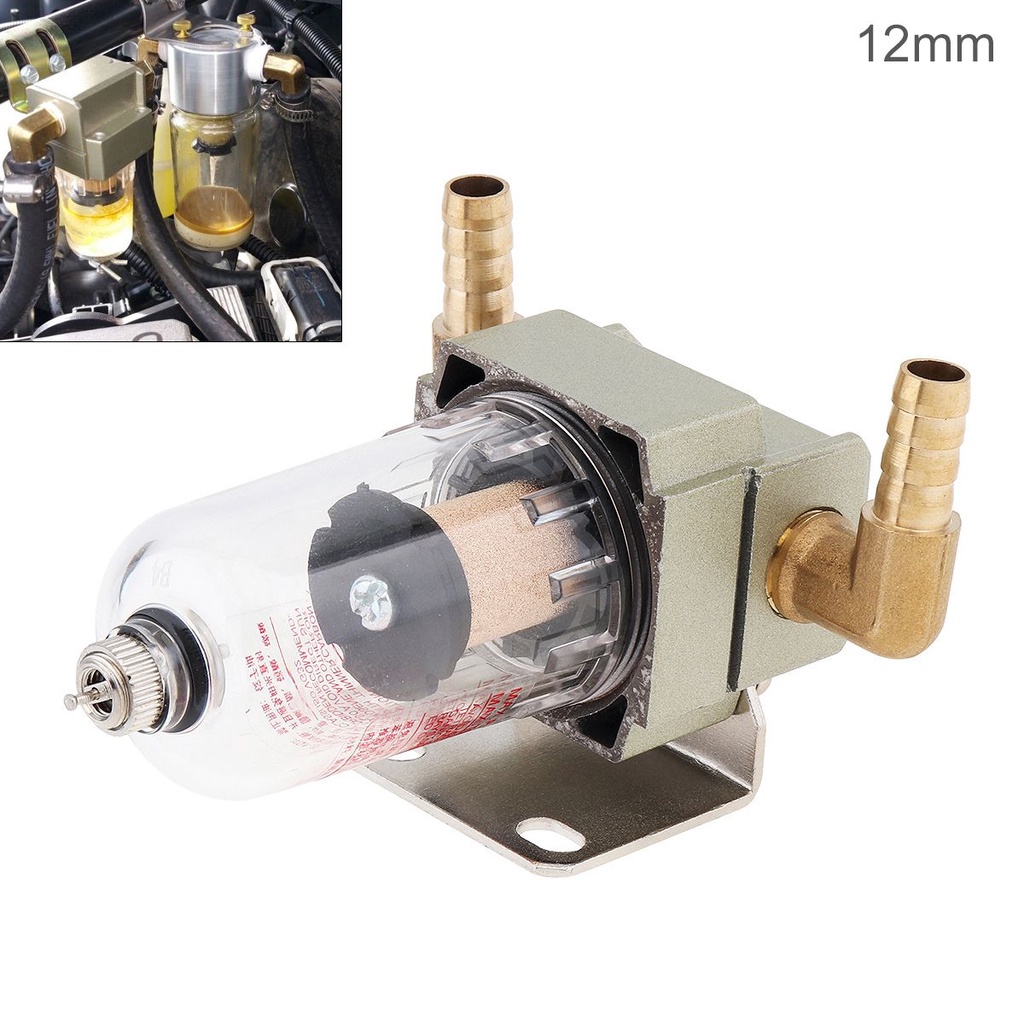 Bộ Lọc Dầu Và Tách Nhiên Liệu 12mm Cho Xe Hơi