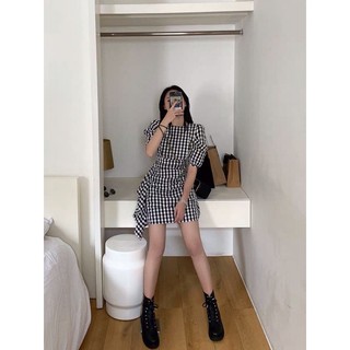 [ODER] Váy kẻ caro đi làm đi chơi (có ảnh thật)