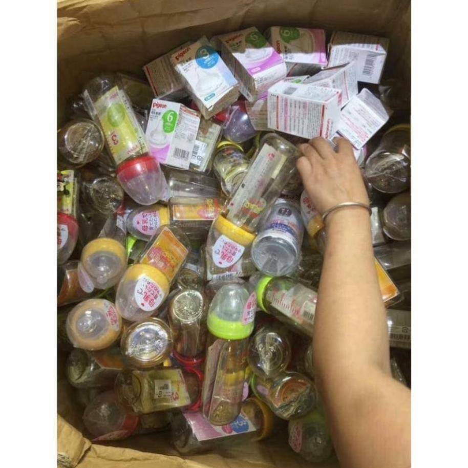 Bình sữa Pigeon cổ rộng Nội địa Nhật Bản 160ml, 240ml