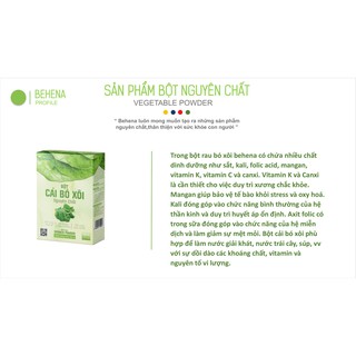 Bột cải bó xôi Behena 50g
