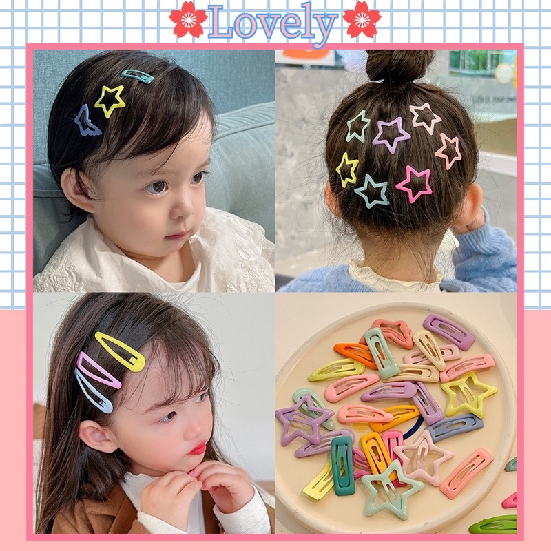 Set 8/10 Kẹp Tóc Dễ Thương Cho Bé Gái